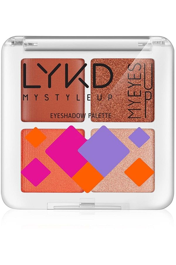 lykd-220 زهرة برتقالية مجموعة من 4 لوحات ظلال العيون 1