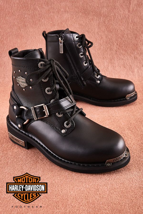 Harley Davidson Women s Black Becky Boots Trendyol