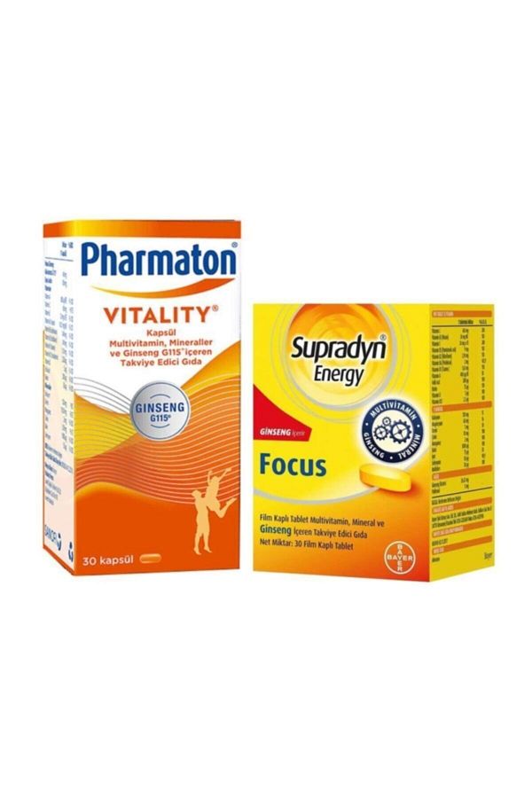 Supradyn-Pharmaton Vitality 30 Capsule + Energy Focus 30 Tablet 1