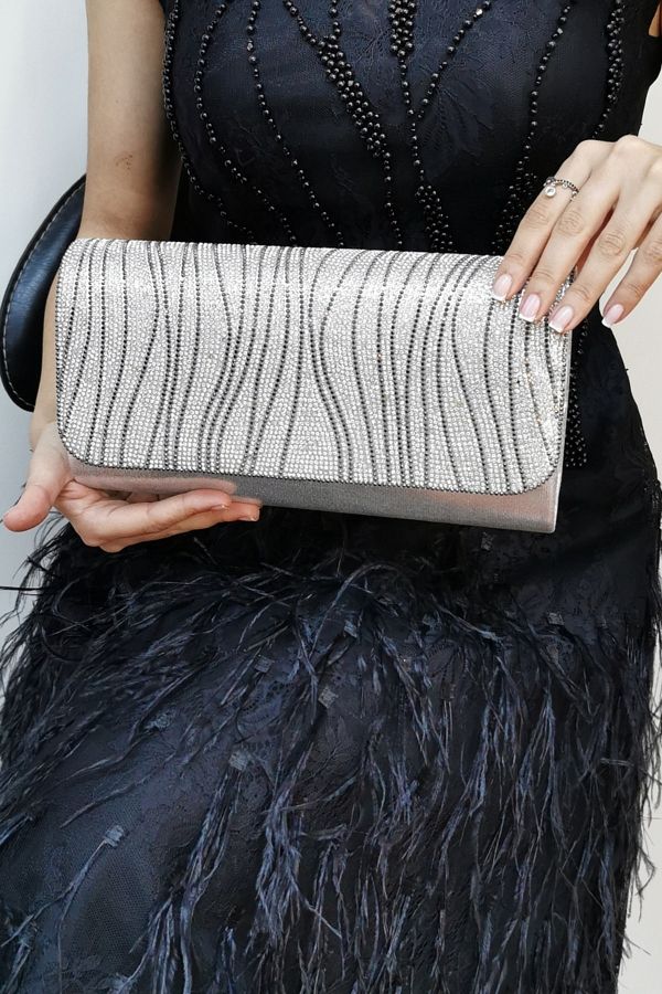 Silver dress clutch bag new arrivals