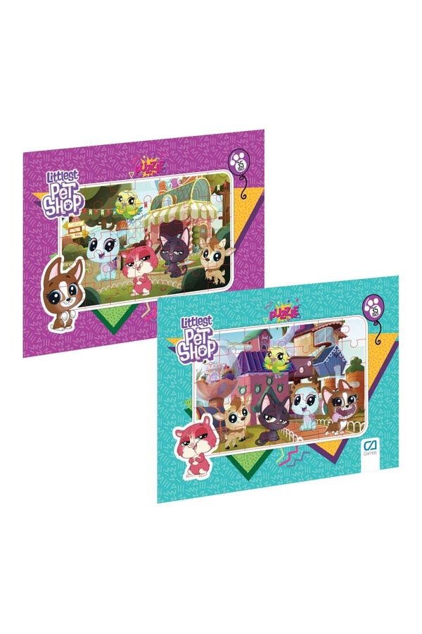 CA Games-Littlest Pet Shop Frame Puzzle 35 Piece Puzzle Set of 2 1