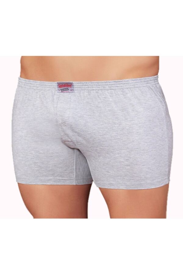 Şahinler-Men's Gray 6-Pack Combed Cotton Boxer Me010 1