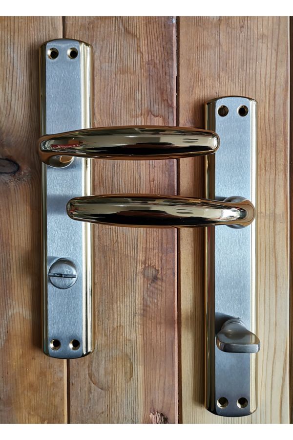 Sofuoğlu-Mimosa Wc - Set of Albifirin Satin Doors and Handles 1