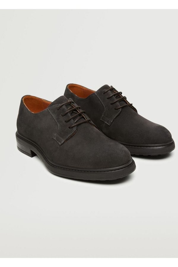 MANGO Man Suede Blucher Shoes Trendyol