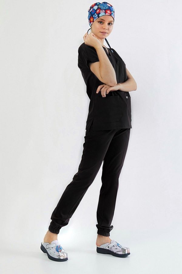 Owlet Medikal-Black Lycra Suit with Elastic Legs 1