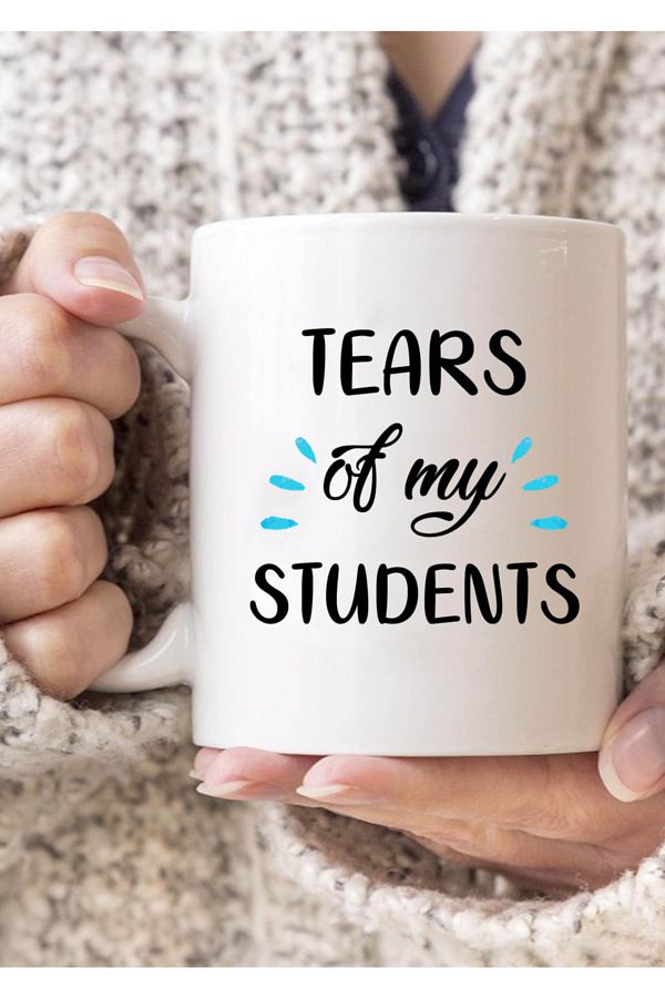 Ayzi Tasarım-Tears Of My Students Written Mug 1