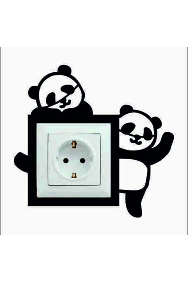LEYLASER Ahşap Prizlik Panda Çocuk Odası