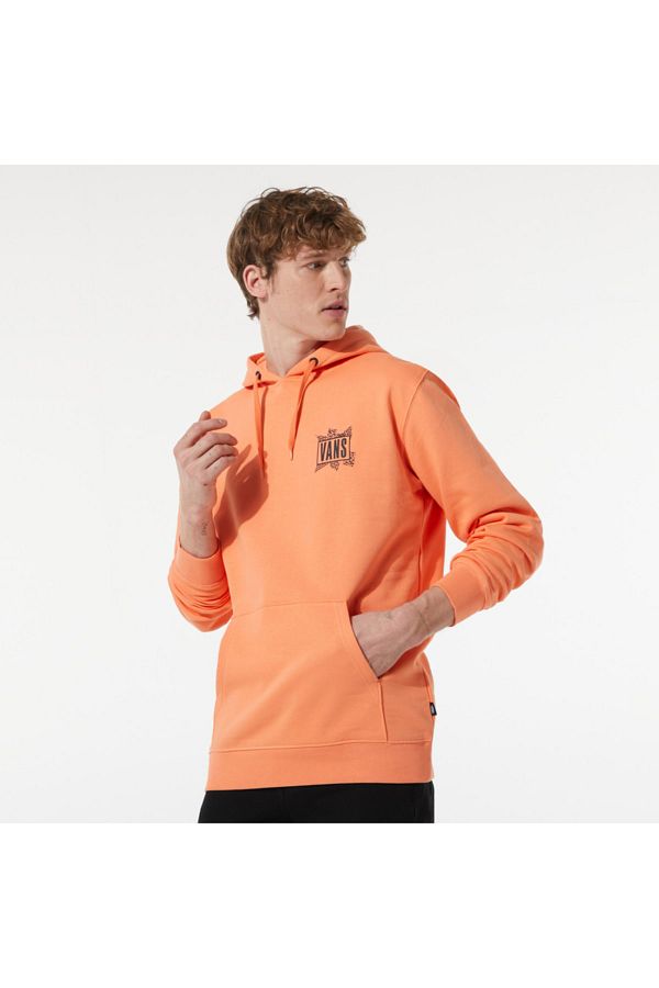 Vans Palm Tree Po Men s Orange Hooded Sweatshirt Trendyol