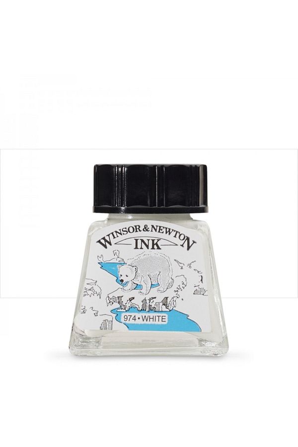 Winsor Newton-Winsor & Newton Drawing Ink Drawing Ink 14ml White 702 1