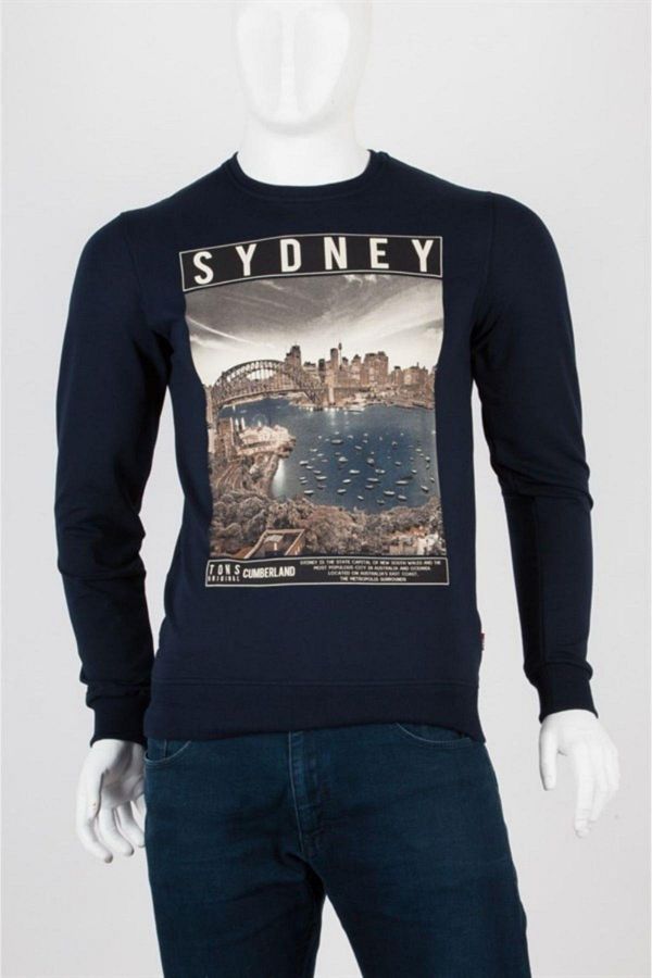 Dünyadan Hediyeler-Sydney Unisex Cotton Slim Fit Sweatshirt Small 1