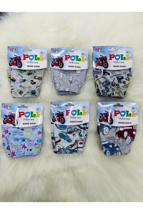 Poli Underwear-Boxeri pentru băiat din 6 piese 1