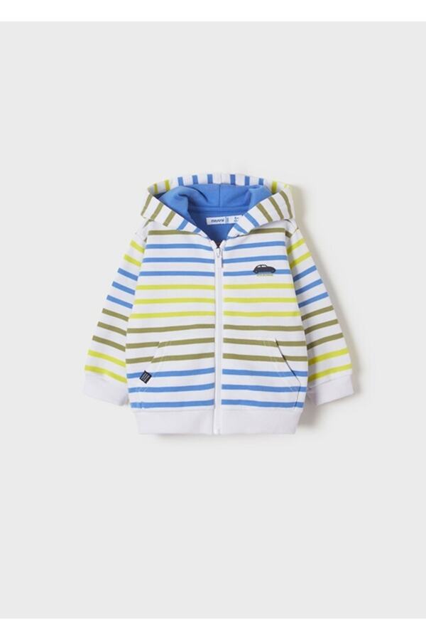 Mayoral Erkek Bebek Çizgili Kapüşonlu Pulover