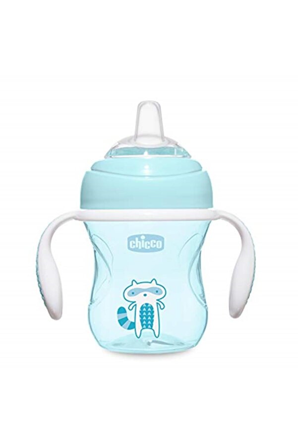 Chicco Yumuşak Uçlu Geçiş Bardağı 4 Ay 200 ml - Mavi