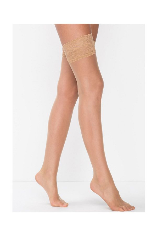 Penti-Women's Beige Fancy Garter Stockings New Season (1 Piece Economical) 1