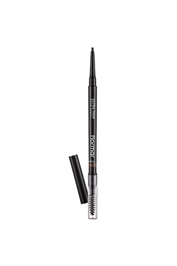 Flormar-Thestorex Ultra Thin Eyebrow Pencil and Brush - 002 Short Fabric - 8690604572113 Gextr 1