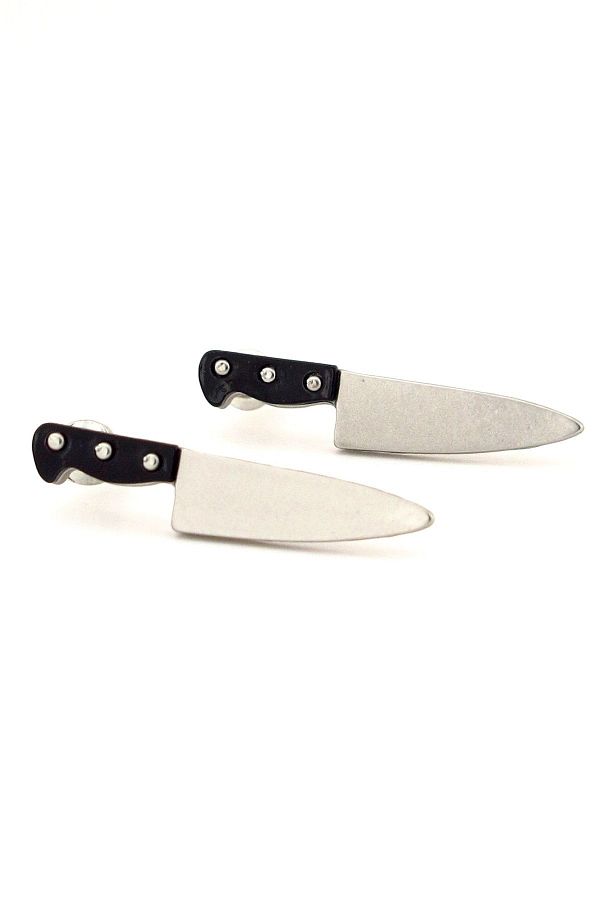 Solfera-E858 Model Unisex 30 mm Blade Earrings 1