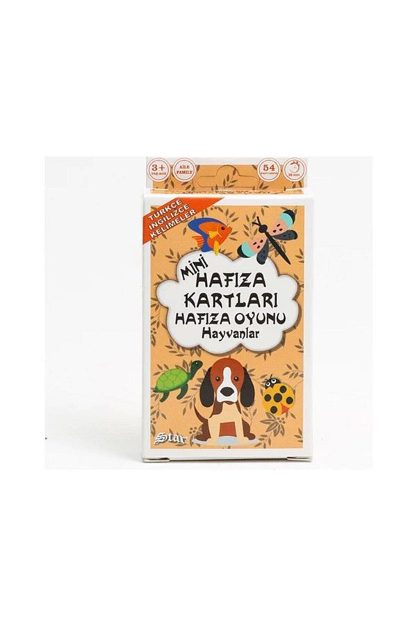 PERLOTUS-Mini Memory Game Card Set of 3 English Turkish Words 1