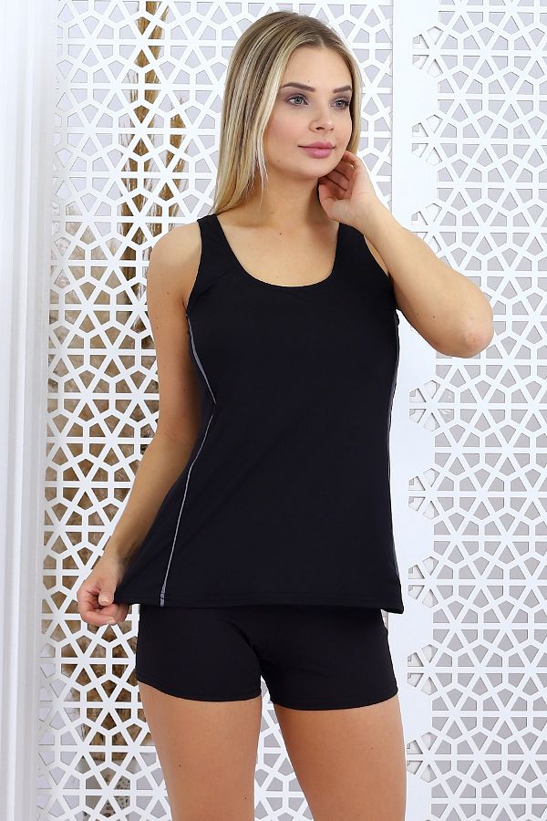 Aykum Mayo-Tankini mit flexiblen Lycra-Shorts – gefütterter Stoff 1