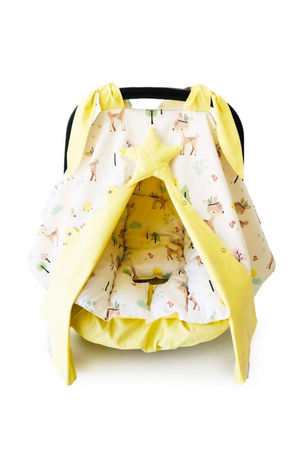 Atölye Eda Exclusive Puset Örtüsü Minderi Çarşafı 3 Parça