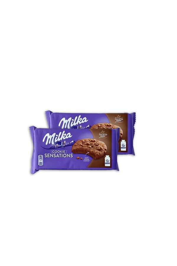 Milka-Cookie Sensations - Chocolate Biscuits with Cocoa, Filling and Particles, 156 Grams X 2 Packs 1