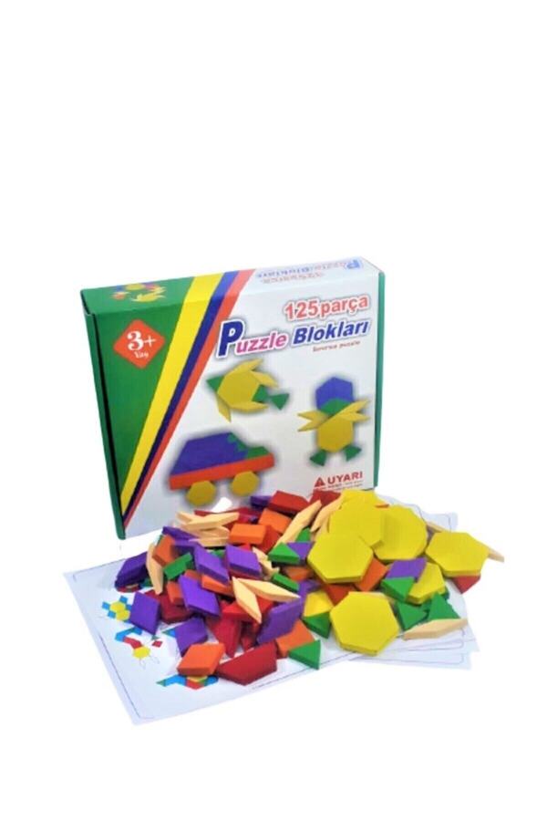 Bala Ahşap Oyuncak 125 Parça Tangram Yeni Kutu Oyunu
