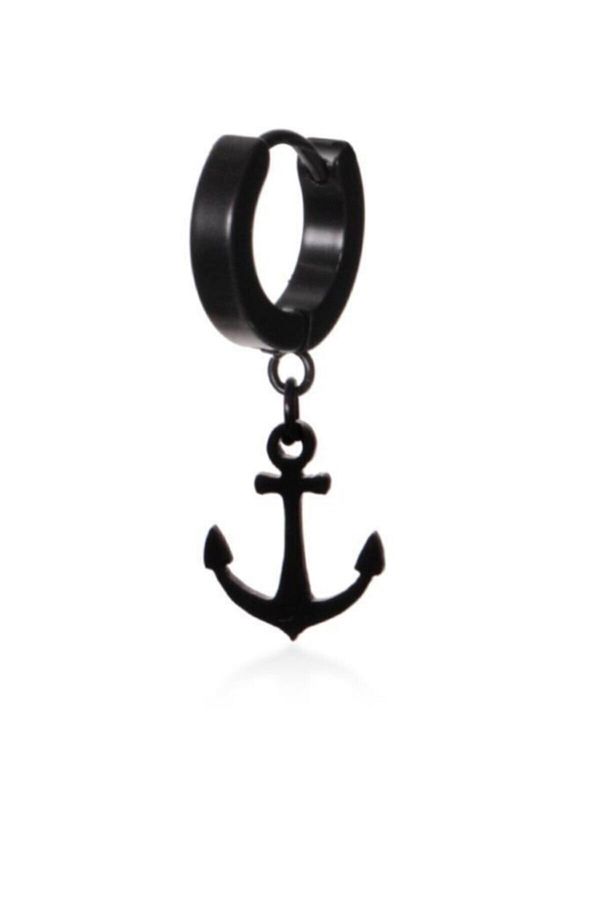 Nautilus Concept-Steel Earrings with Anchor Object 1