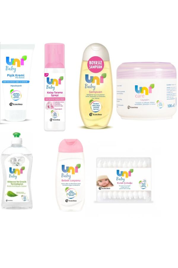 Uni Baby Unibaby Bebek Bakım Seti 7 Parça