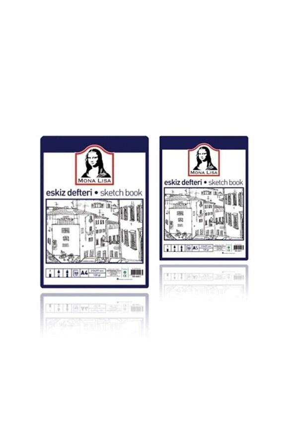 Monalisa-Mona Lisa Sketch Book A4 and A5 Set (2 Notebooks) 1