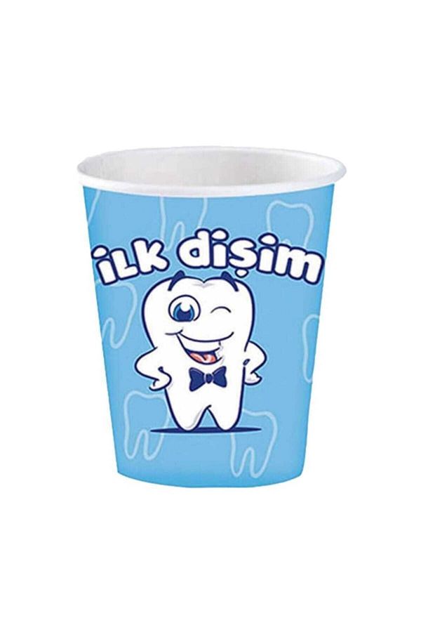 Roll-Up-My First Tooth Male Paper Cup 1