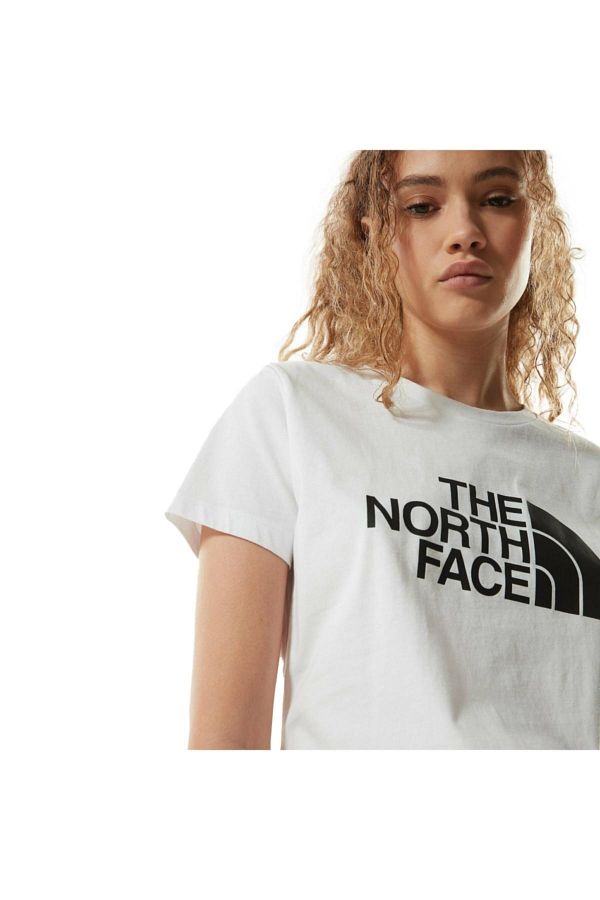 The North Face Nf0a4t1q W S s Easy Tee White Women s T shirt Trendyol