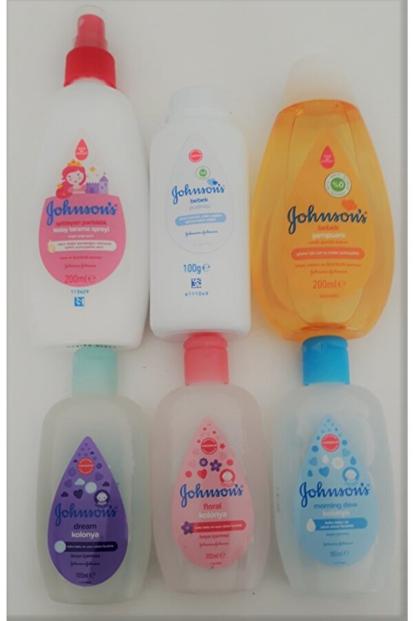 Johnson's Baby Johnson S Baby Kolonyası(3 Çeşit 100 Ml ) + Pudra 100 Ml + Şamp . 200 Ml + Tarama Sprey 200 Ml Set