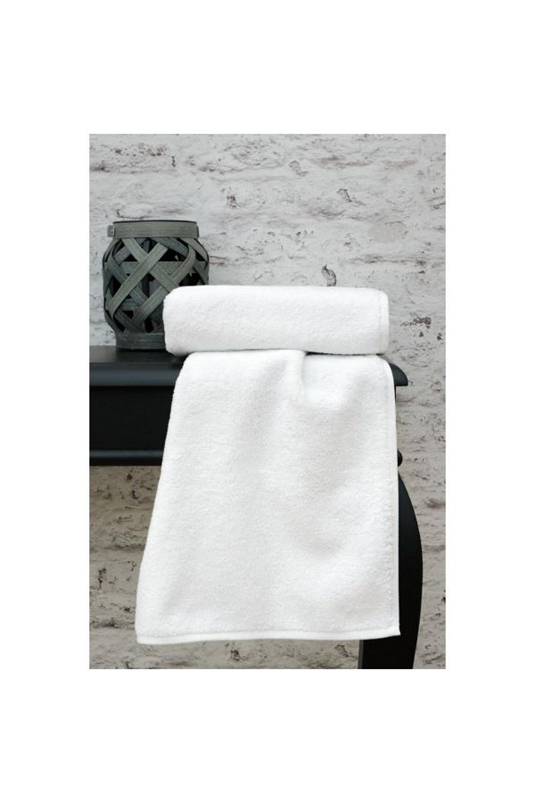 AYHANHOME-100% bumbac, extra moale, alb, 2 piese, 50 x 90 de prosop de față pentru coafură sportivă 1