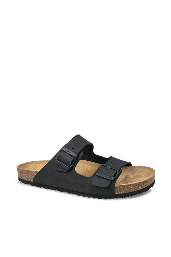 Ceyo-, 9910-m1, anatomic, branț din piele, papuci pentru bărbați, negru 1