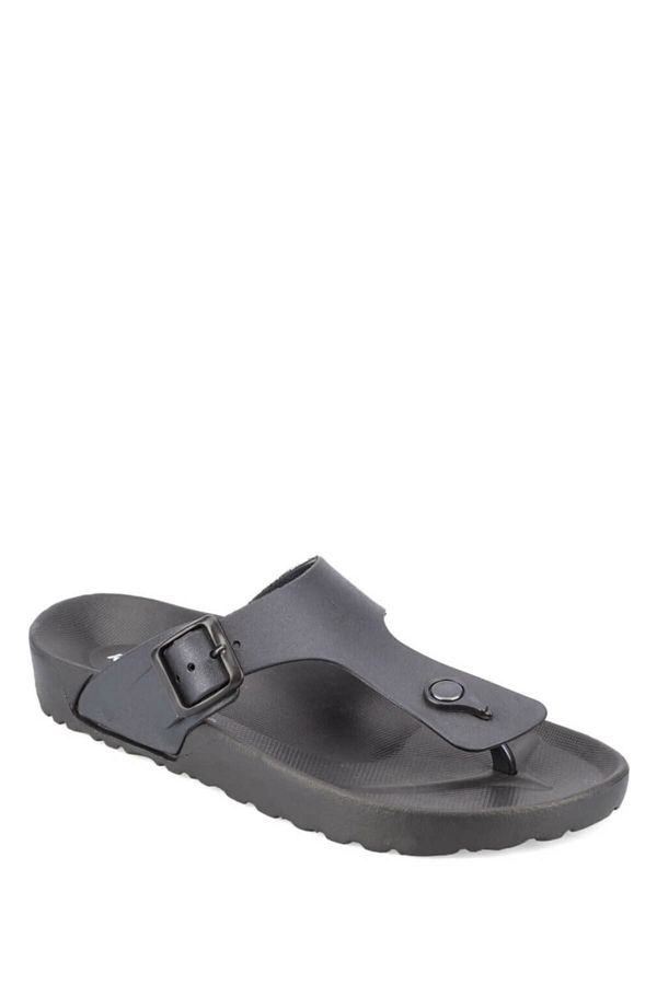 Kinetix-Selly Black Women's Cork Slippers 1