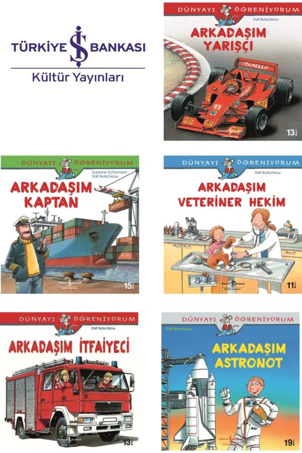 Türkiye İş Bankası Kültür Yayınları Okul Öncesi Dünyayı Öğreniyorum Hikaye Seti 5 Kitap