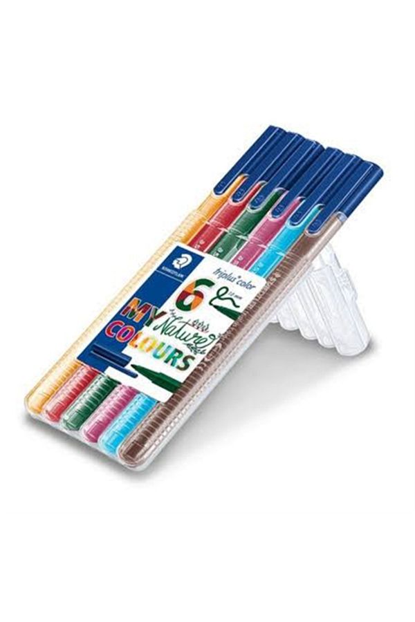 Staedtler-Triplus Color Natural Fineliner Triangle 1.0mm Set of 6 323 Sb6cs2 1