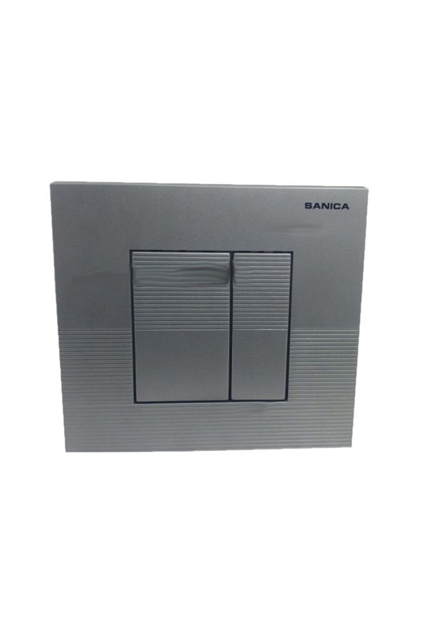Sanica-Sanica Flush Cistern Button Button Rectangular Striped Model 1