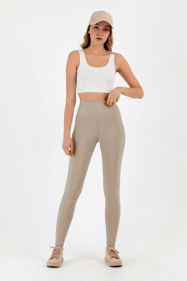 winmoda Push Up Firming Leggings Beige Color Trendyol