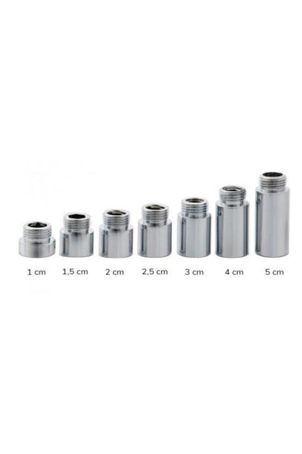 GMS-Pack of 10 Chrome Faucet Extension - 1/2 2 cm 1