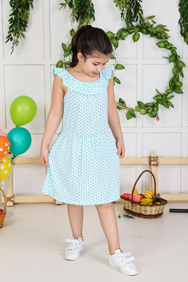 Polka dots one piece dress top