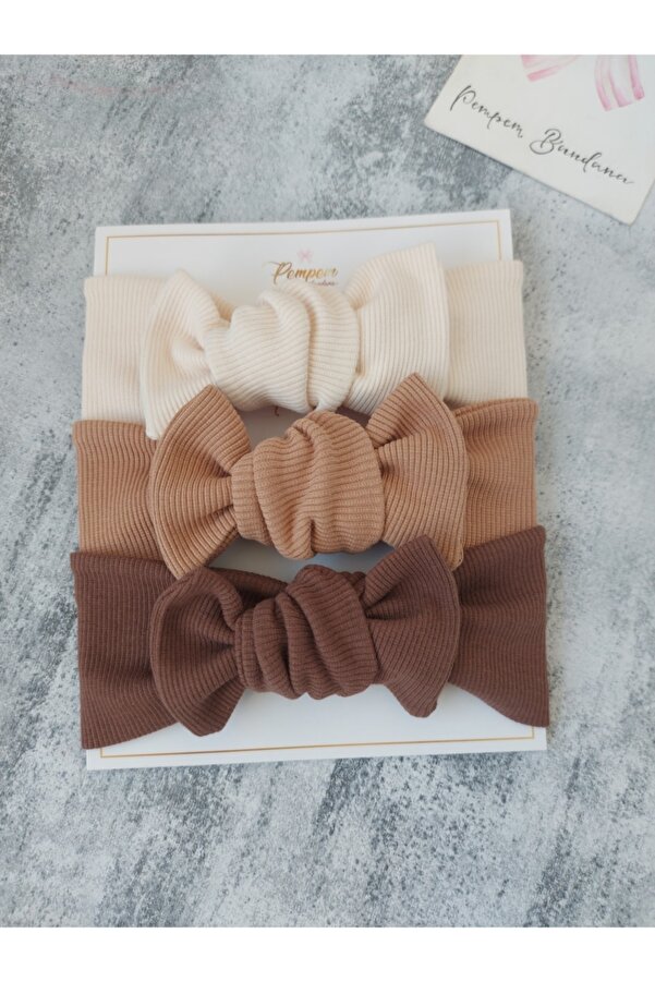 pempem bandana Kız Bebek 3lu Ribana Bandana