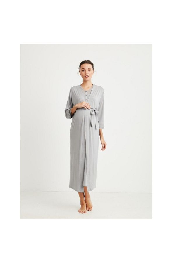 Catherine's-Mom 873 Bamboo Maternity Dressing Gown 1