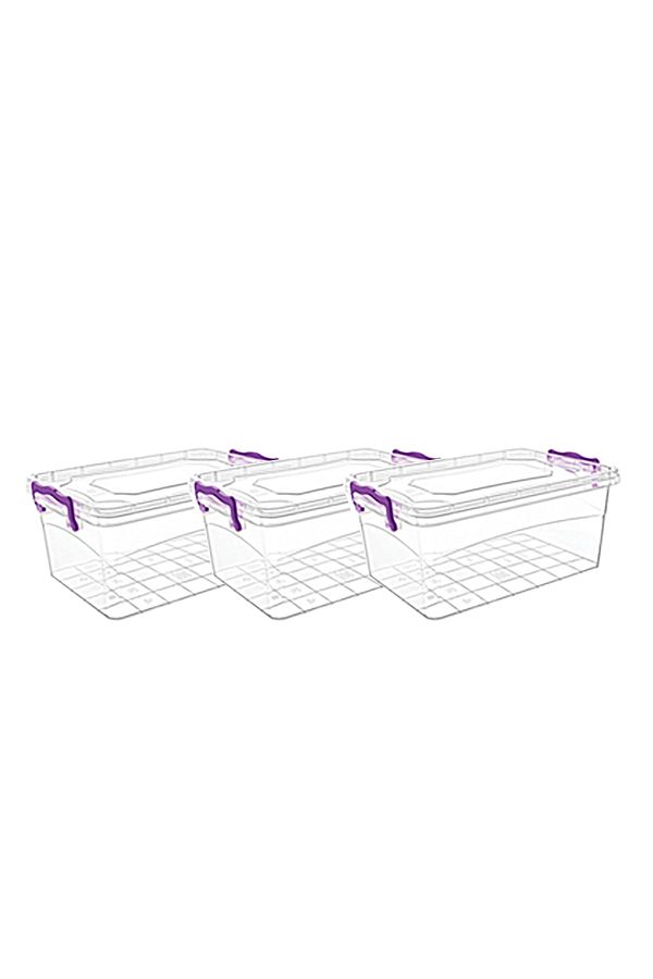 Favilla-Rectangular Lockable Storage Container 2 Lt Set of 3 1