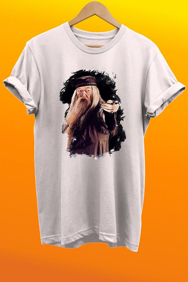 remonz Harry Potter Dumbledore Printed 100 Cotton Oversize T shirt Plus Size T Shirt Trendyol