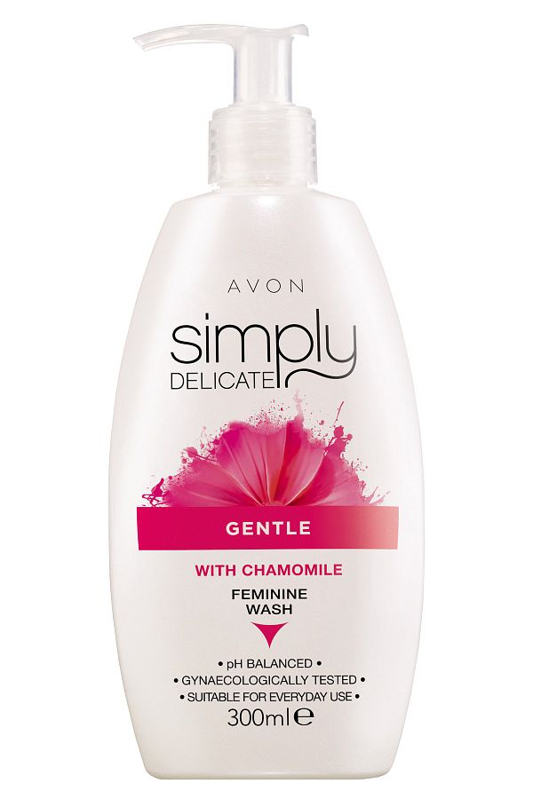 AVON-Simply Delicate Gentle With Chamomile Chamomile and Witch Hazel Extract Hygienic Area Cleanser 3 1