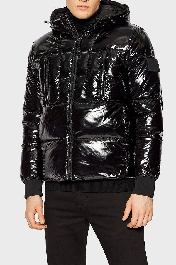 Calvin Klein Shiny Puffer Jacket Hooded and Heat Insulated Men s Jacket J30j317148 Beh Trendyol