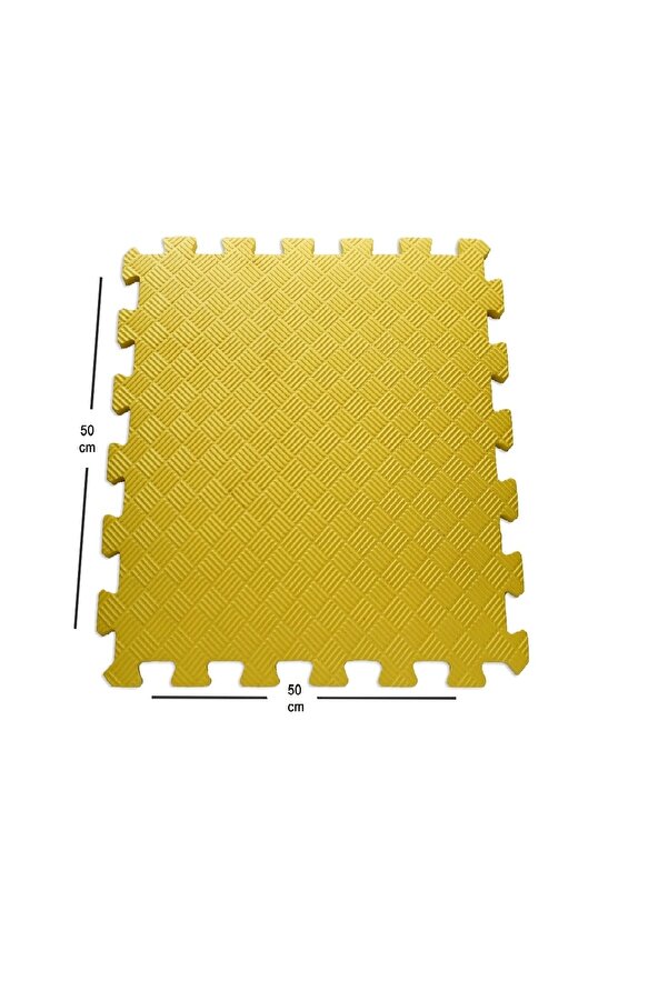Bermody 13 Mm Kalınlık 50cm X 50cm Eva Spor Matı Sarı Tatami