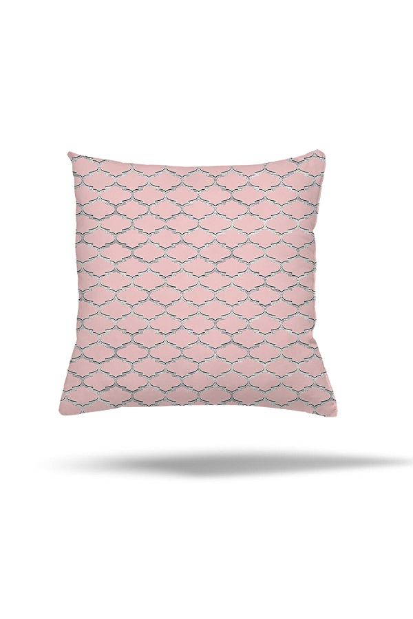 on the clouds-Geometric Zigzag Tile Patterned - Hidden Zippered Pillow Rug 1