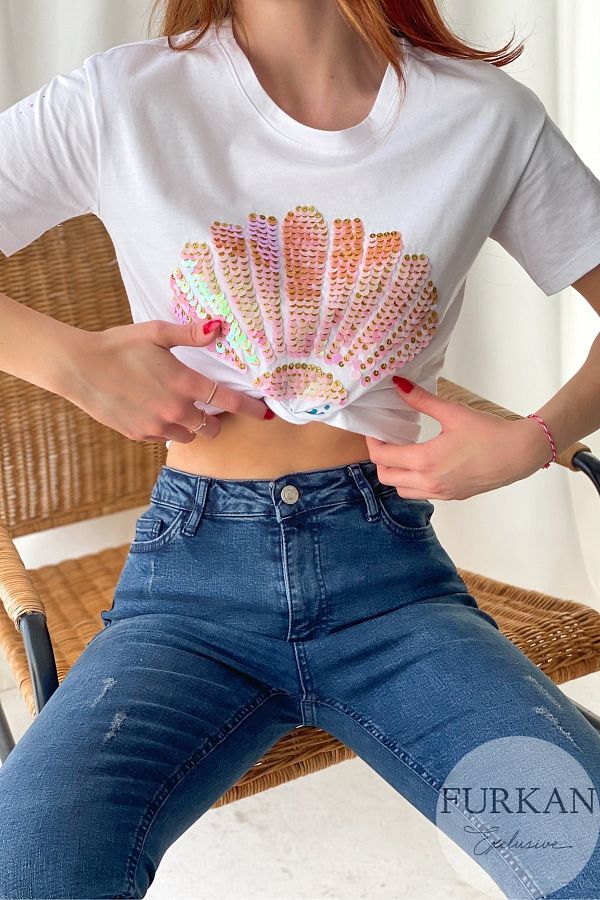 Mermaid sequin t shirt best sale