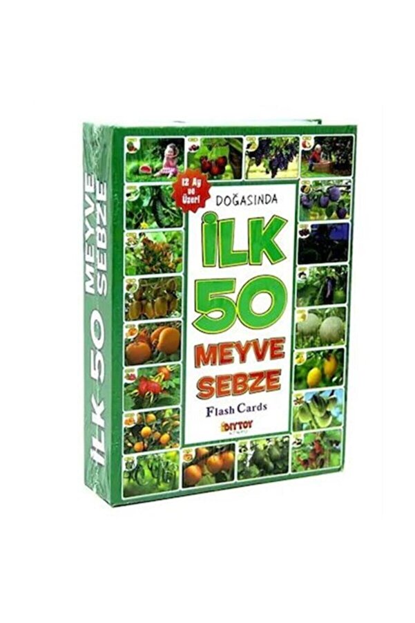 Diytoy Ilk 50 Meyve Sebze Eğitici Kart Seti